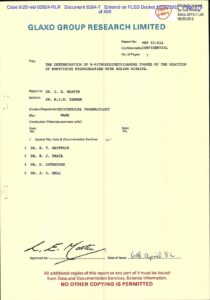 960px Glaxo study Cover RANITIDINE plus nitrites becomes NDMA